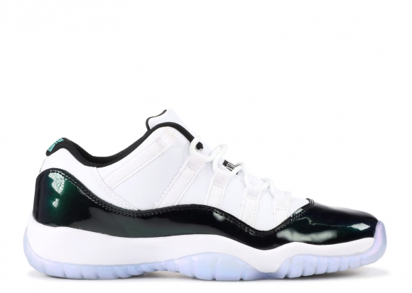 Air Jordan 11 Retro Low Bg (Gs) "Emerald" Blanc Noir (528896-145)