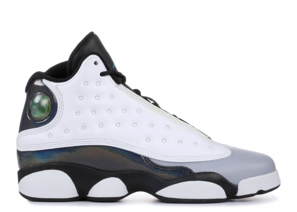 Air Jordan 13 Retro Bg (Gs) "Barons" Blanc Gris Noir (414574-115)