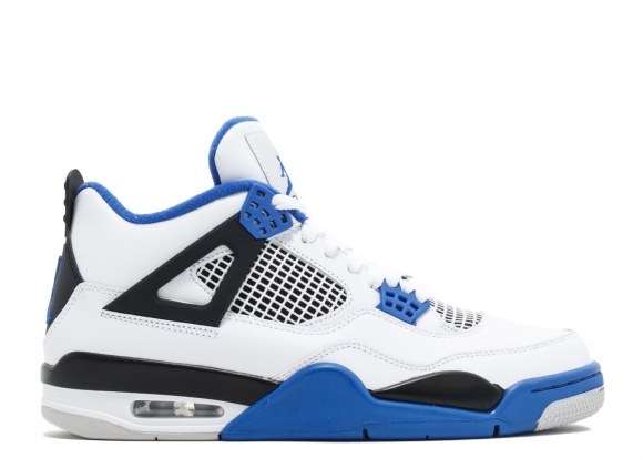 Air Jordan 4 Retro "Motorsport" Blanc Bleu (308497-117)