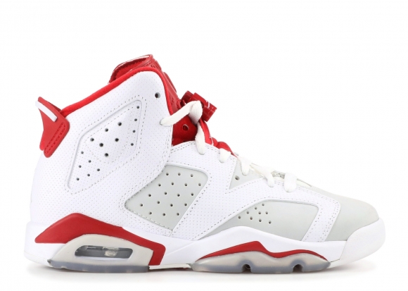 Air Jordan 6 Retro Bg (Gs) "Alternate" Blanc Rouge (384665-113)