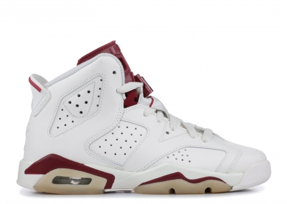 Air Jordan 6 Retro Bg "Maroon" Blanc (384665-116)