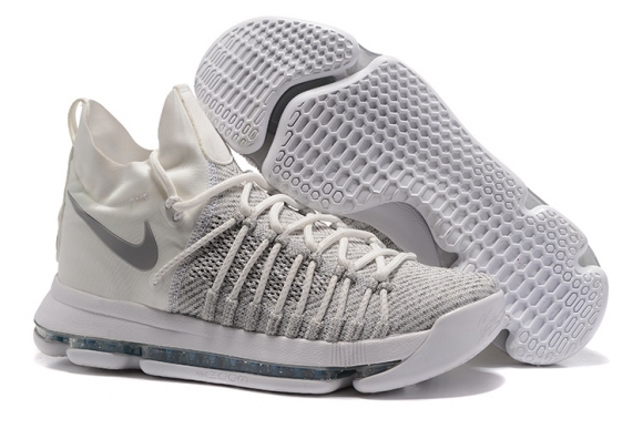 Nike KD IX 9 Elite Gris Blanc