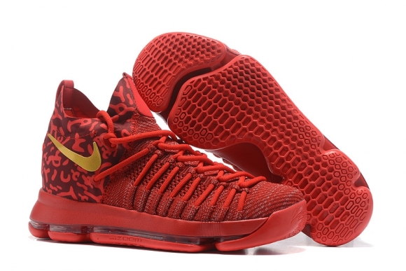 Nike KD IX 9 Elite Rouge Métallique Or