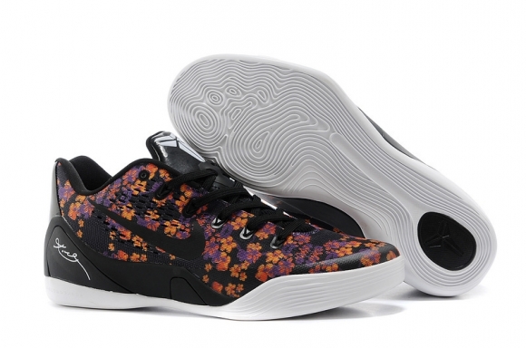 Nike Kobe IX 9 Low Em Blanc Noir Pourpre