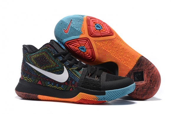 Nike Kyrie Irving III 3 Black Orange Bleue