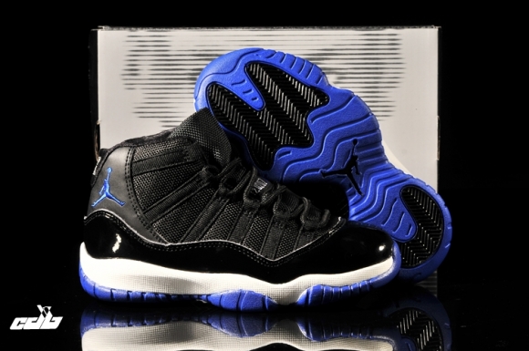 Air Jordan 11 Bleu Noir Blanc Enfant