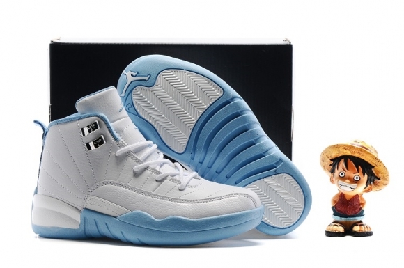 Air Jordan 12 Bleu Blanc Enfant