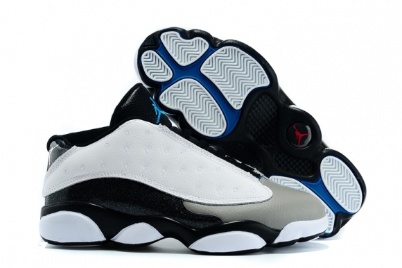 Air Jordan 13 Gris Noir Blanc Bleu