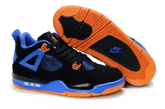 Air Jordan 4 Bleu Orange Enfant