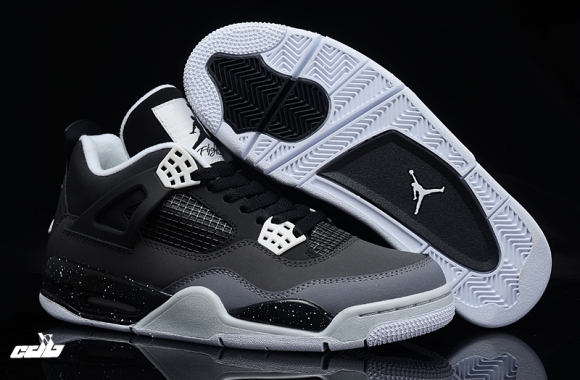 Air Jordan 4 Gris Blanc Noir