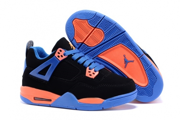 Air Jordan 4 Orange Bleu Enfant