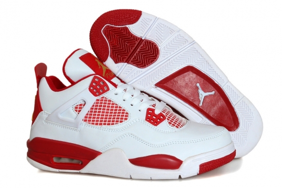 Air Jordan 4 Rouge Blanc