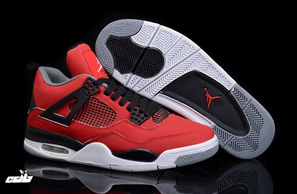 Air Jordan 4 Rouge Noir Blanc Gris