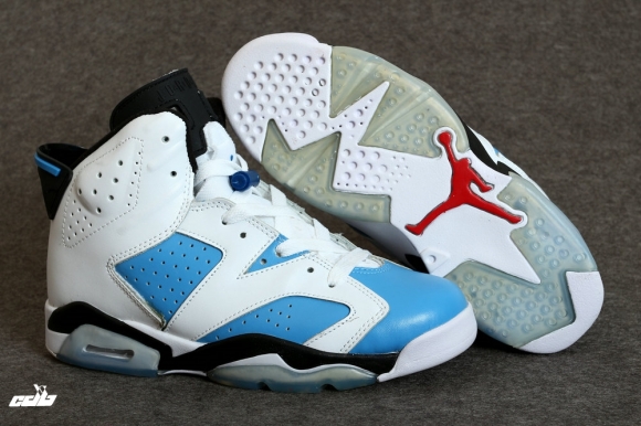 Air Jordan 6 Bleu Blanc Noir