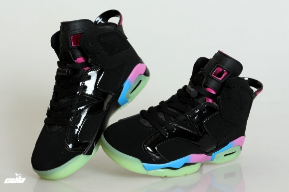 Air Jordan 6 Noir Fluorescent Vert