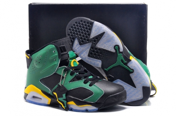 Air Jordan 6 Vert Noir Jaune