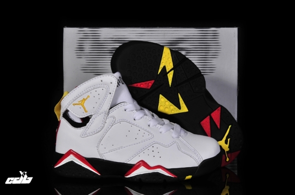 Air Jordan 7 Blanc Jaune Enfant