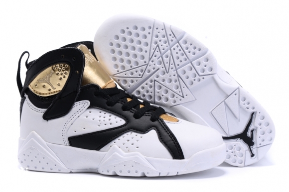 Air Jordan 7 Blanc Noir Or Enfant