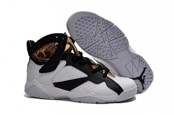 Air Jordan 7 Noir Blanc Or