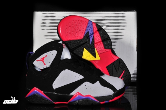 Air Jordan 7 Noir Gris Enfant