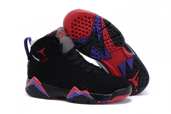 Air Jordan 7 Noir Pourpre Enfant