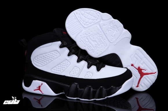 Air Jordan 9 Blanc Noir Enfant