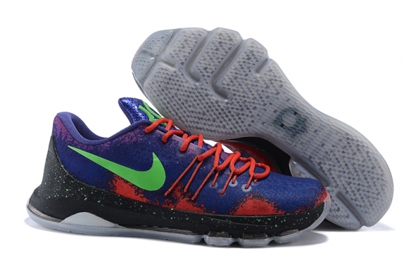 Nike KD 8 Bleu Pourpre Orange