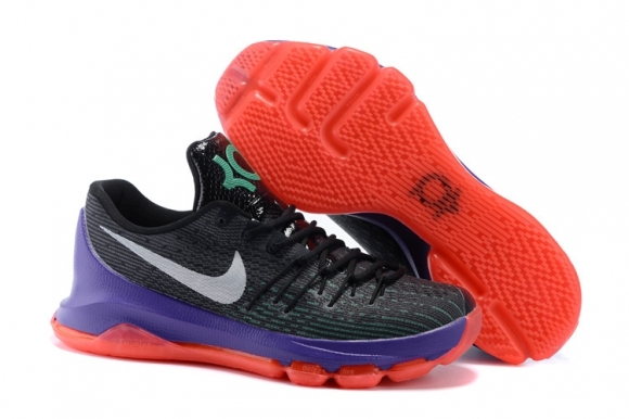 Nike KD 8 Gris Pourpre Orange