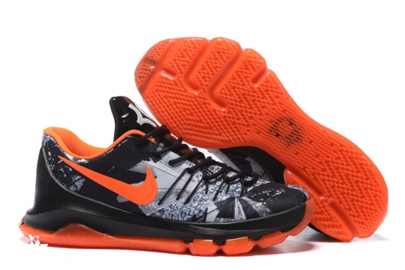 Nike KD 8 Orange Noir Gris