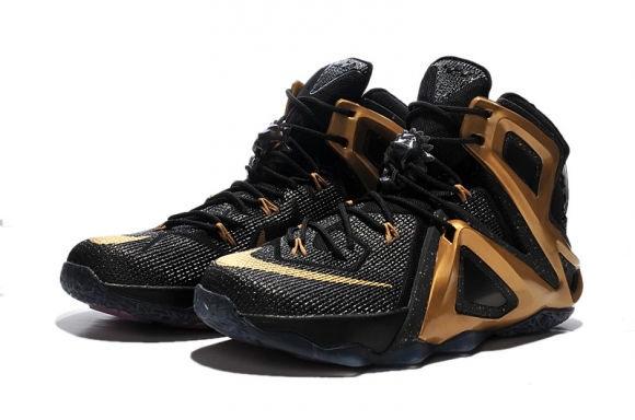 Nike Lebron 12 Or Noir