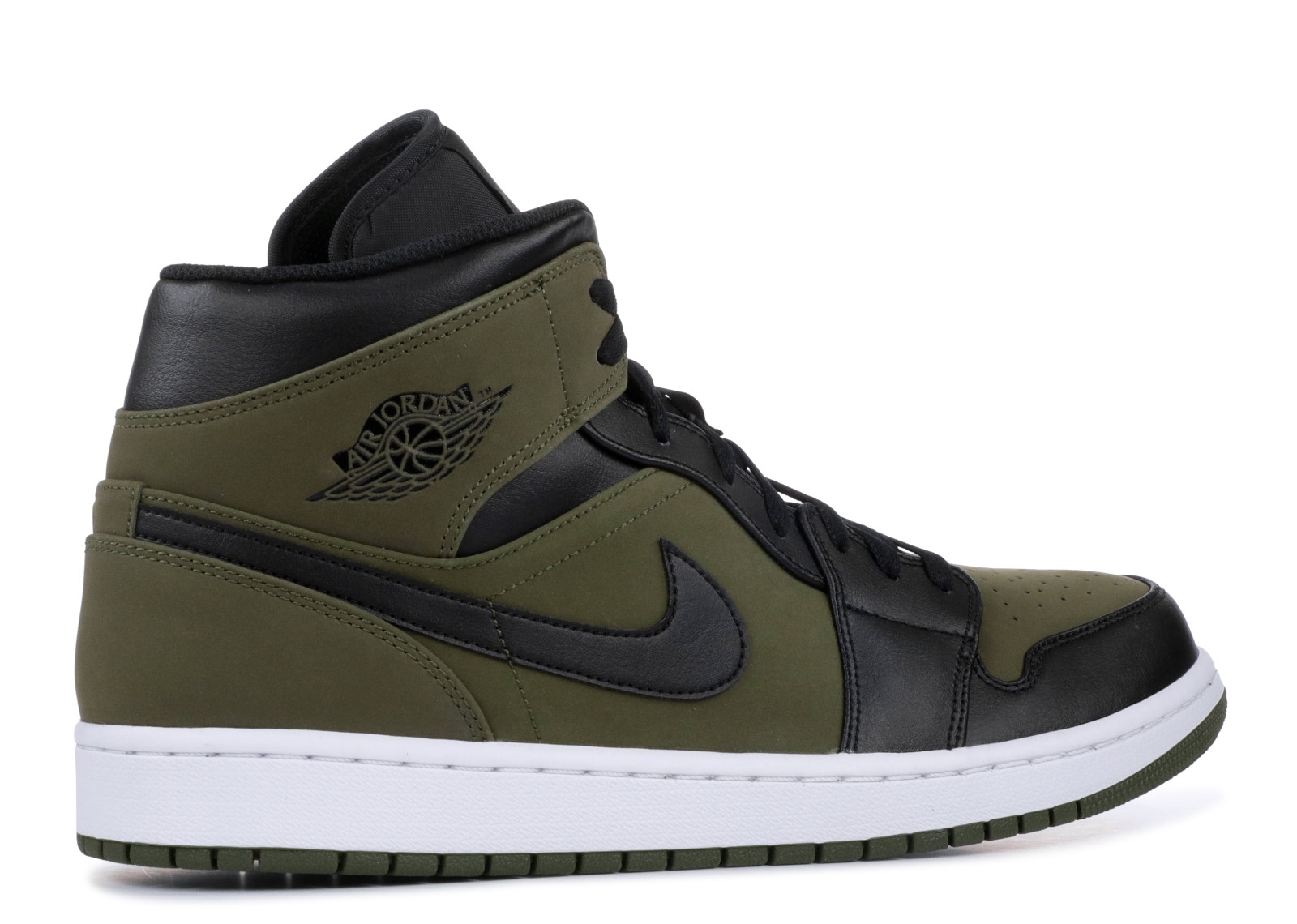 Achat / Vente Air Jordan 1 Mid Olive Canvas Olive (554724-301 ...