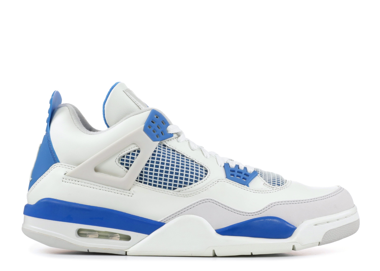 Achat / Vente Air Jordan 4 Retro Blanc Bleu (308497-141) Chaussure de ...