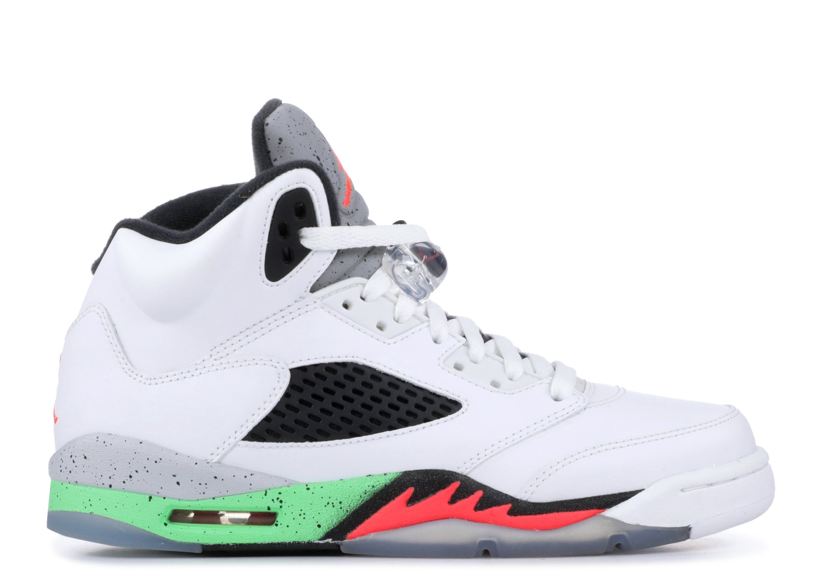 Achat / Vente Air Jordan 5 Retro Bg (Gs) Pro Stars Blanc Rose Vert ...