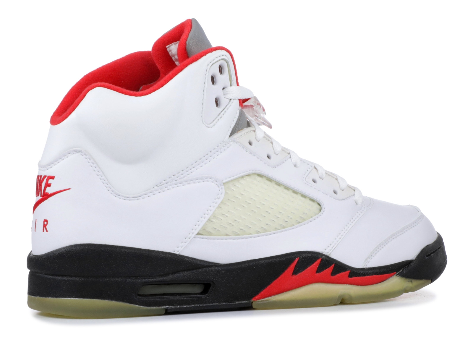 Achat / Vente Air Jordan 5 Retro Blanc Noir (136027-101) Chaussure de ...