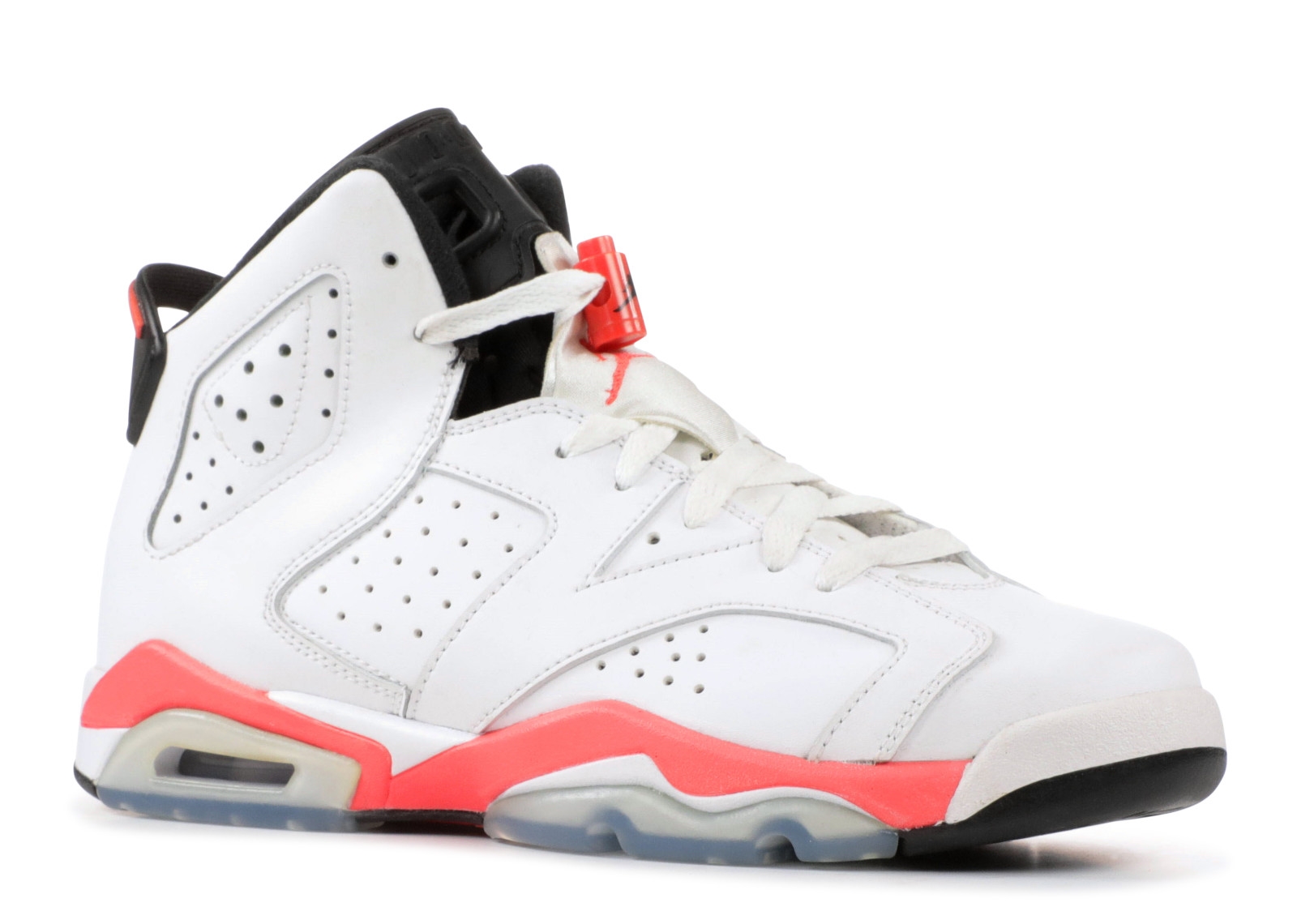 Achat / Vente Air Jordan 6 Retro Bg (Gs) Infrared 2014 Blanc Orange ...