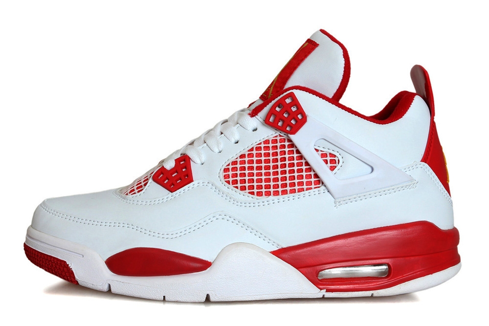 Achat Vente Air Jordan 4 Rouge  Blanc  Chaussure de Basket 